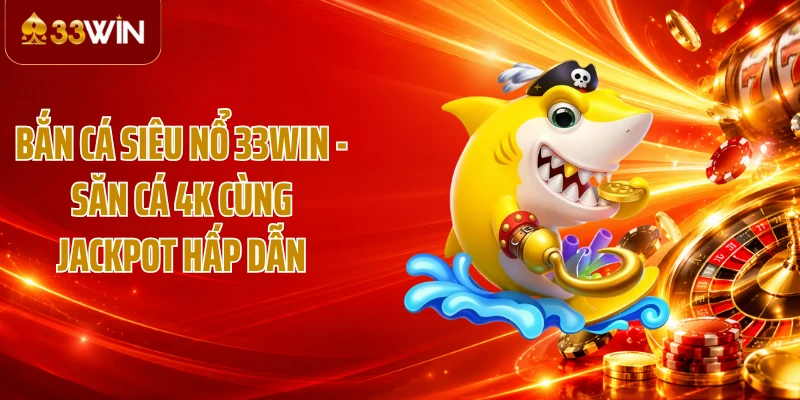 Bắn Cá Siêu Nổ 33WIN - Săn Cá 4K Cùng Jackpot Hấp Dẫn