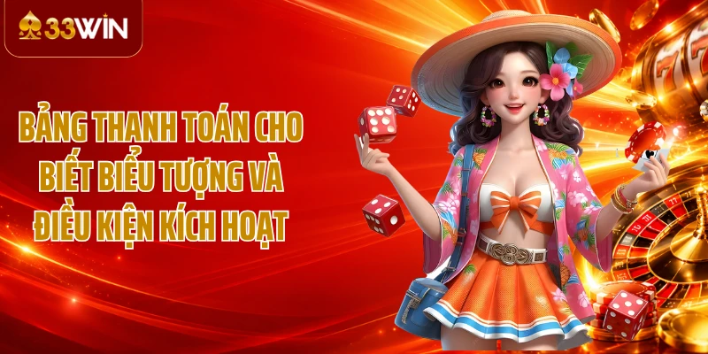 Bảng thanh toán cho biết biểu tượng và điều kiện kích hoạt