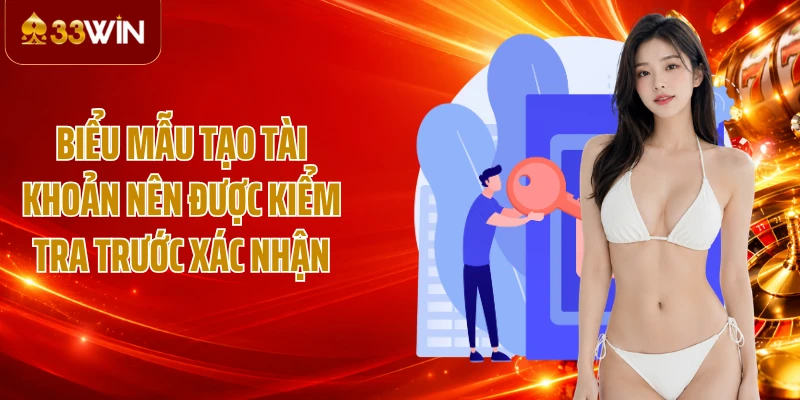Biểu mẫu tạo tài khoản nên được kiểm tra trước xác nhận