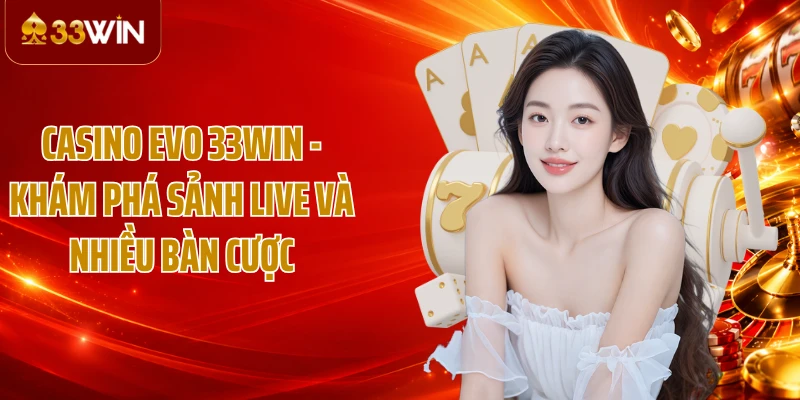 Casino EVO 33WIN - Khám Phá Sảnh Live Và Nhiều Bàn Cược