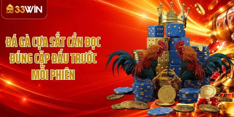 Đá gà cựa sắt cần đọc đúng cặp đấu trước mỗi phiên