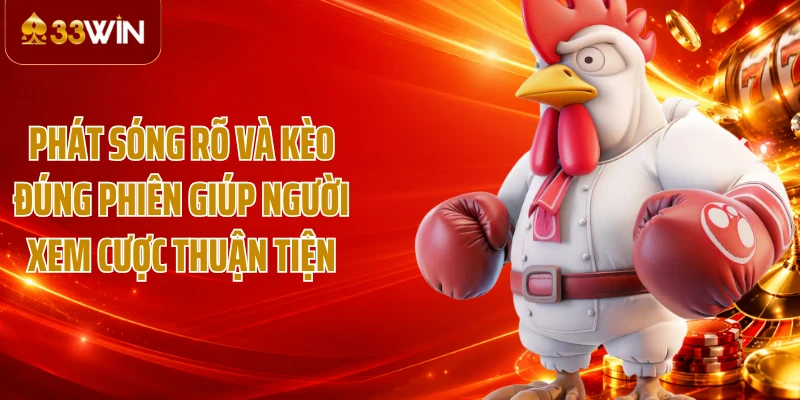 Phát sóng rõ và kèo đúng phiên giúp người xem cược thuận tiện